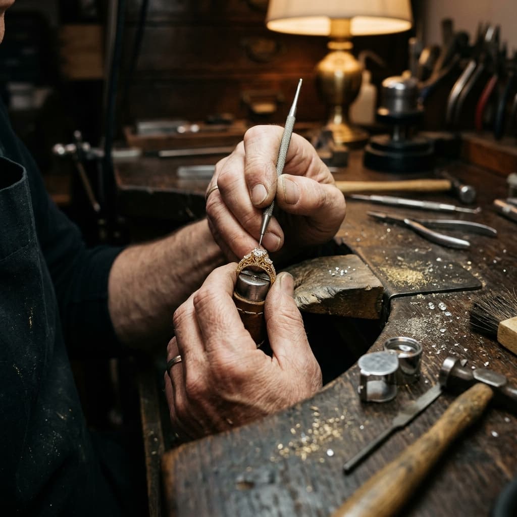 Jewelry Artisan at work